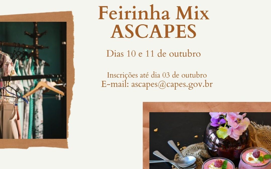 Feirinha Mix – 10 e 11 de Outubro