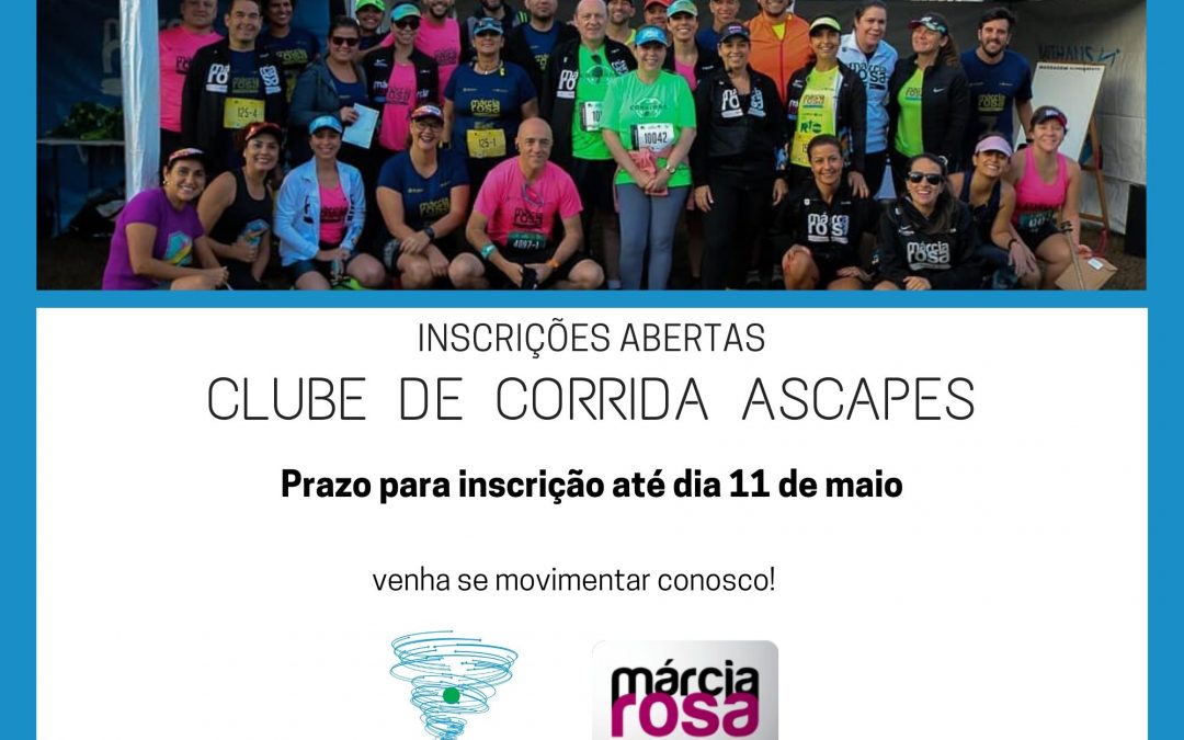 VAGAS ABERTAS PARA O CLUBE DE CORRIDA ASCAPES