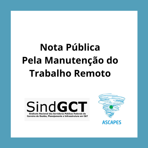 Nota Pública Pela Manutenção do Trabalho Remoto